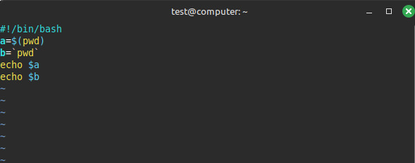 Lệnh để lưu kết quả đầu ra vào biến