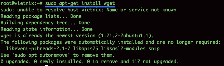 Cài đặt một gói phần mềm mới