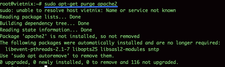 Gỡ bỏ hoàn toàn một gói phần mềm