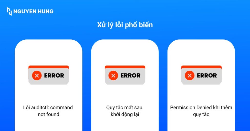 Xử lý lỗi phổ biến