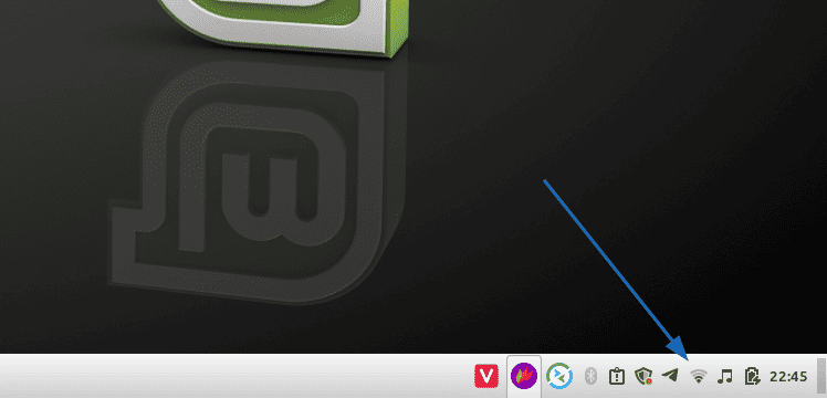 Nhấn vào biểu tượng mạng