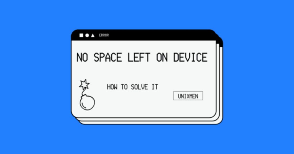 Hệ thống báo lỗi "No space left on device"