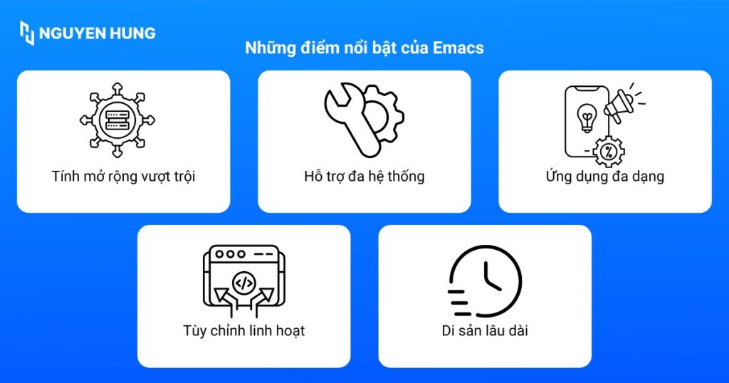 Những điểm nổi bật của Emacs
