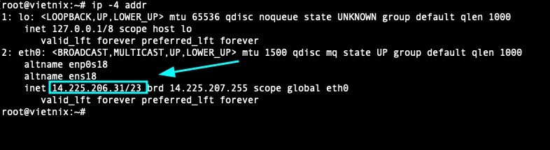 Lọc và xem riêng địa chỉ IPv4
