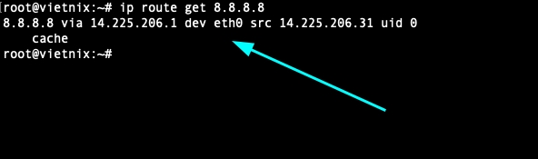 Xác định IP đang dùng để ra Internet