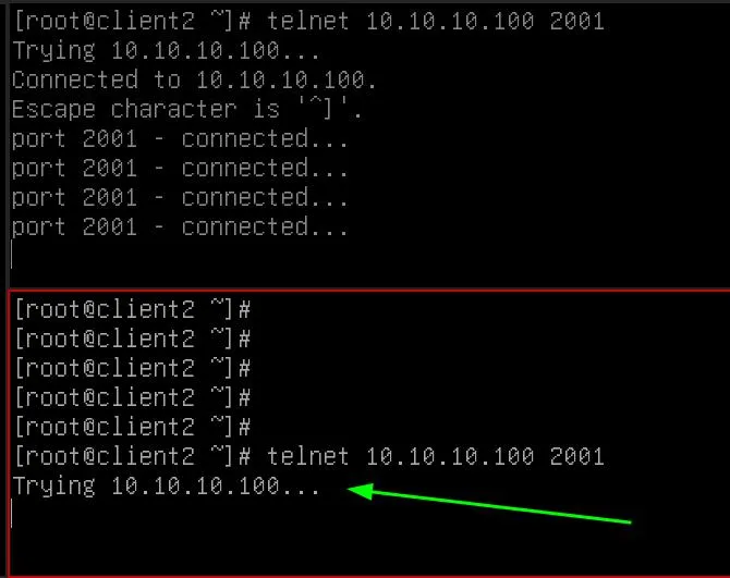 Đối với Client2, bạn chỉ có thể mở một kết nối