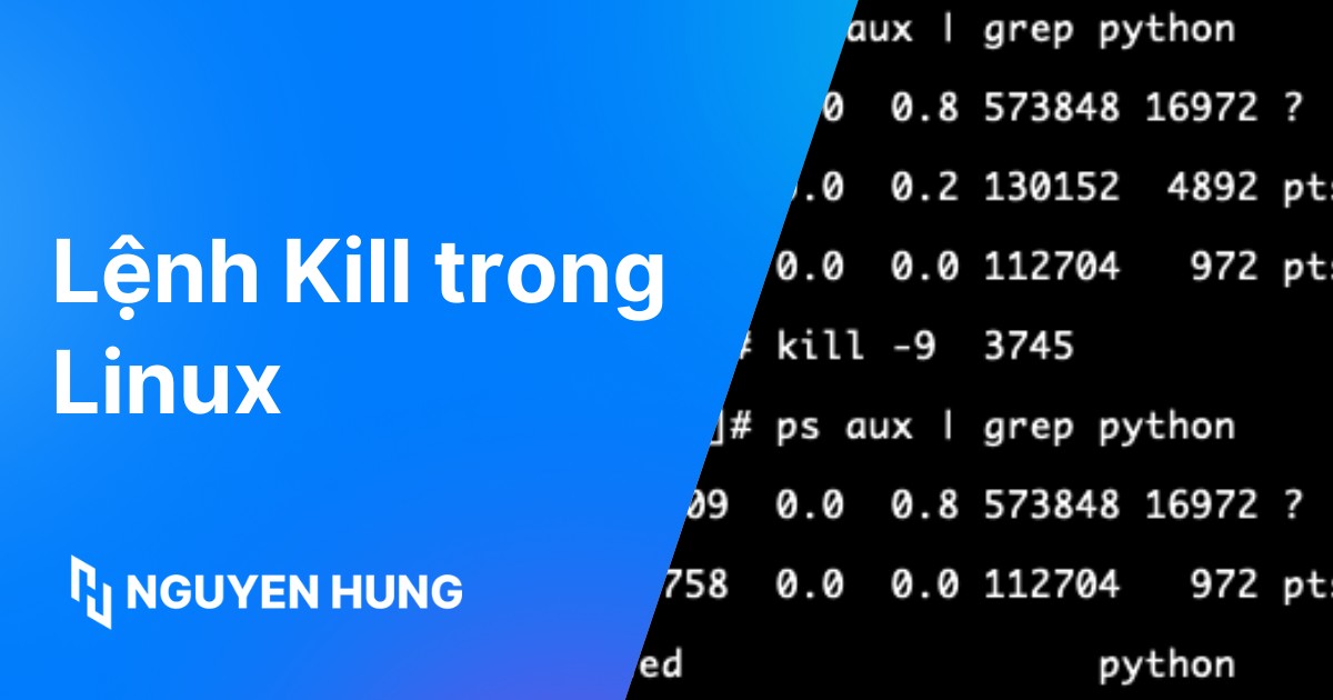Cách sử dụng lệnh kill trong Linux để kết thúc tiến trình