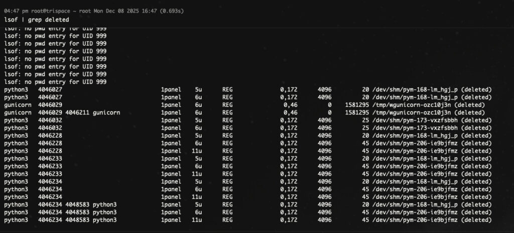 Xác định process đang mở một file hoặc thư mục cụ thể