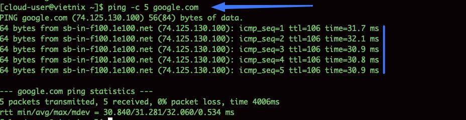 Giới hạn số lượng gói tin