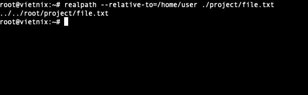 Hiển thị path relative