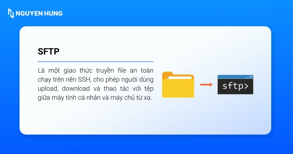 SFTP Linux là một giao thức truyền file an toàn chạy trên nền SSH