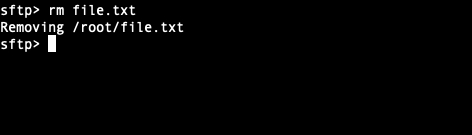 Xóa file trên server