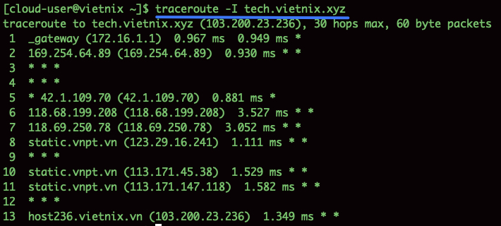 Chỉ định giao thức ICMP