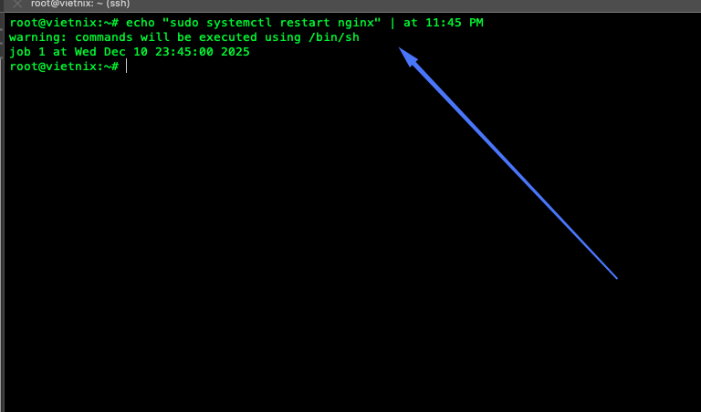 Lập lịch tác vụ cho một lần thực thi