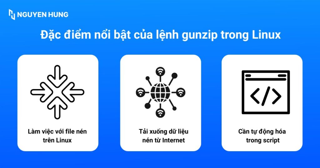 Khi nào nên sử dụng lệnh gunzip