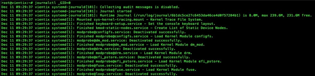 Xem log theo Group