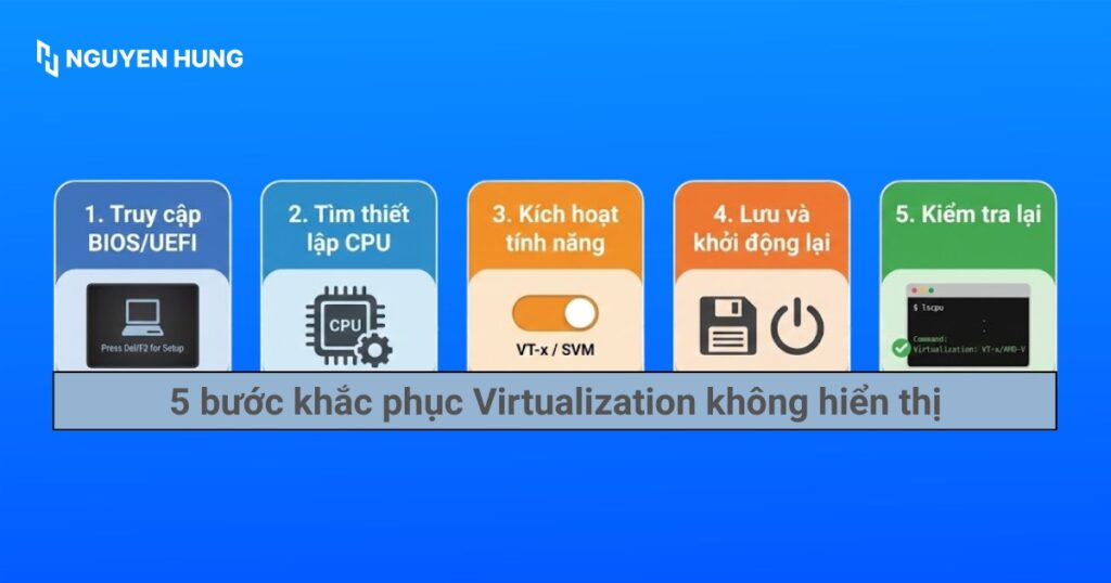 Khắc phục Virtualization không hiển thị hoặc báo sai trạng thái