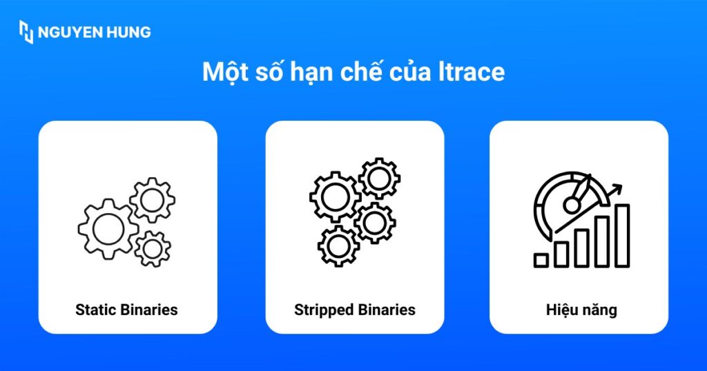 Một số hạn chế của ltrace