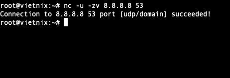 Kiểm tra các dịch vụ chạy giao thức UDP