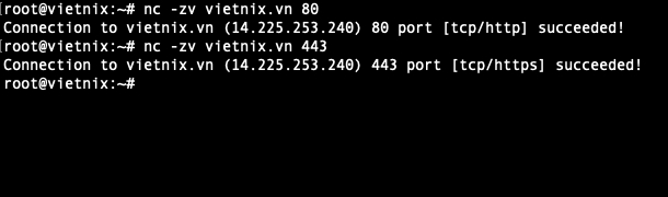 Kiểm tra nhanh các cổng dịch vụ Web
