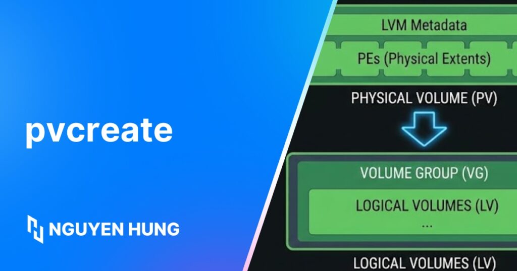 Lệnh pvcreate là gì? Cách sử dụng lệnh pvcreate từ cơ bản đến nâng cao