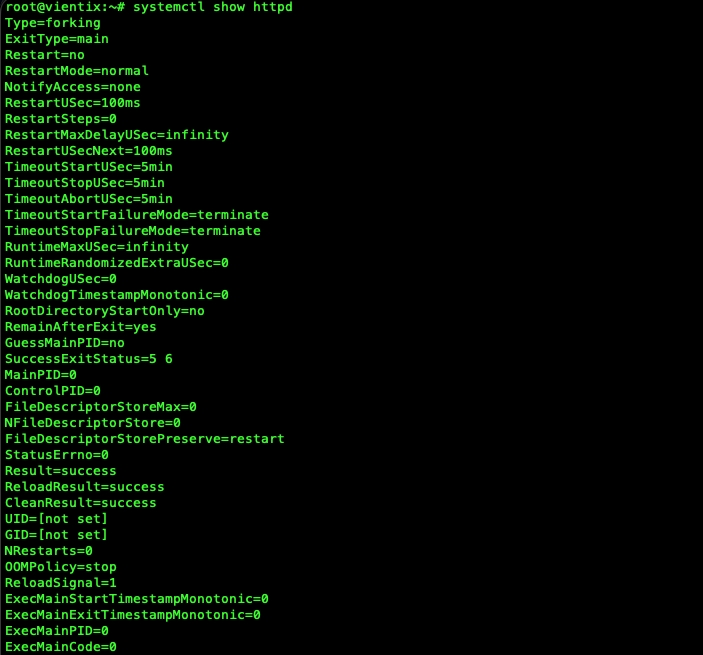 Xem thông tin cấu hình chi tiết của một dịch vụ