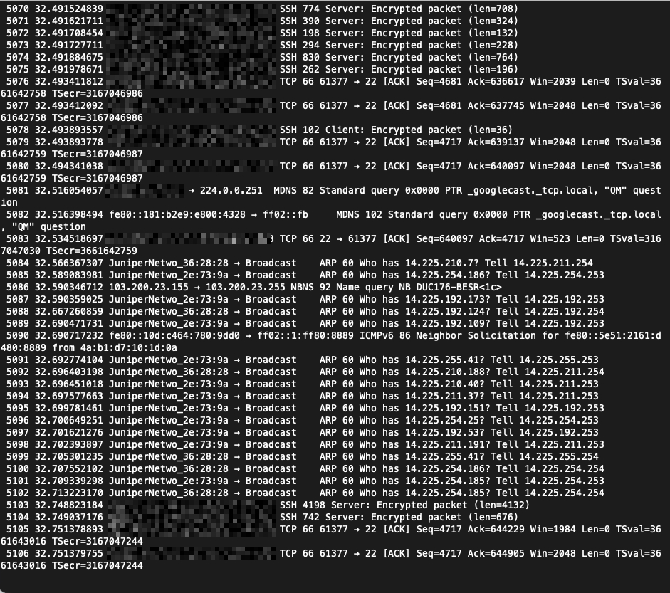 Bắt gói tin mạng cơ bản bằng tshark
