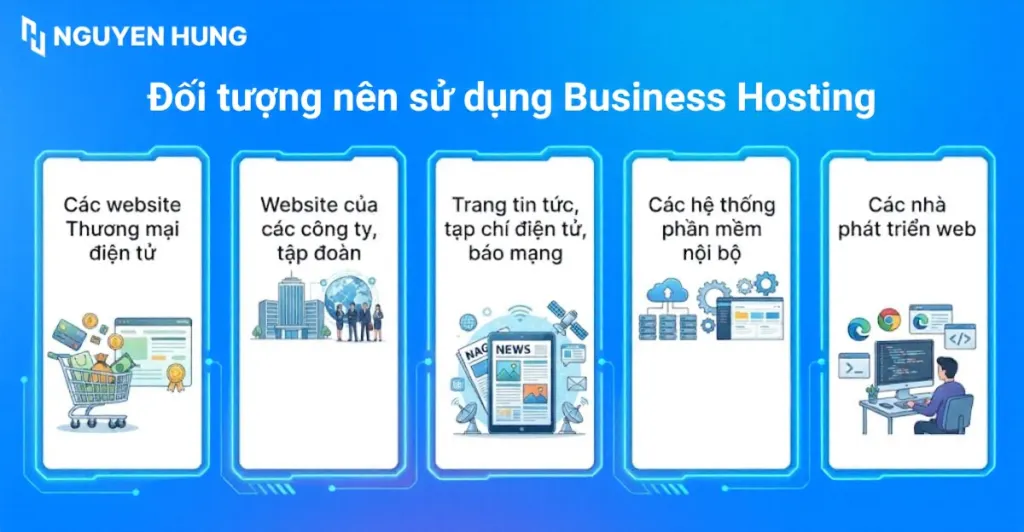 Đối tượng nên sử dụng Business Hosting
