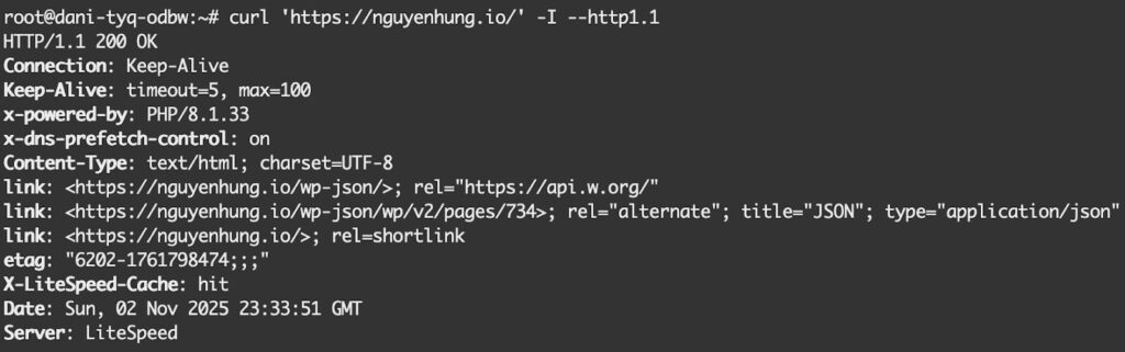 Kết quả kiểm thử khi lọc theo phiên bản giao thức